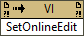 Set Online Edit