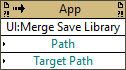 User Interaction:Merge Save Library