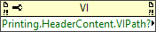Printing:Header Content:VI Path?