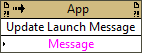 Update Launch Message