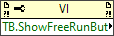 Tool Bar:Show Free Run Button