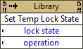 Lock State:Set Temp Lock State