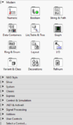 Category (Icons and Text), Controls View